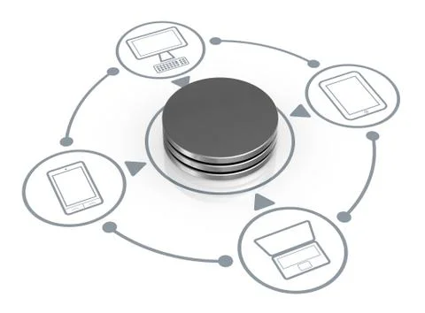 Concept of computer network Stock Illustration