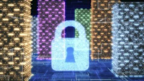 Concept of computer network security イラスト素材