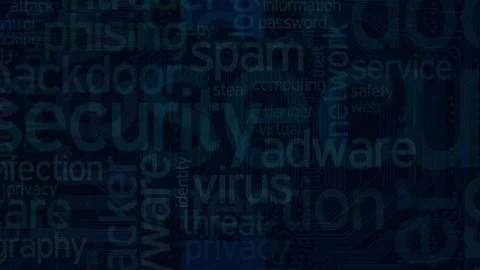 Concept of computer security Stock Footage 72869828