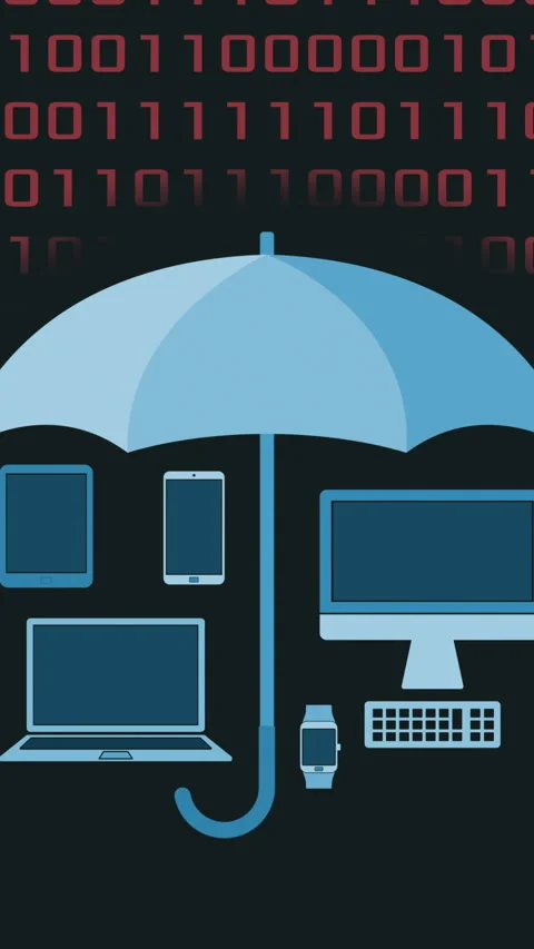 Concept of computer security Stock Footage 332046816
