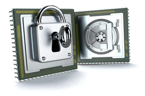 Concept of computer security 스톡 일러스트