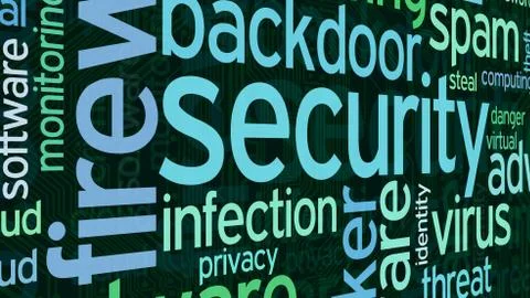 Concept of computer security Stock Illustration