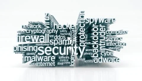 Concept of computer security 스톡 일러스트