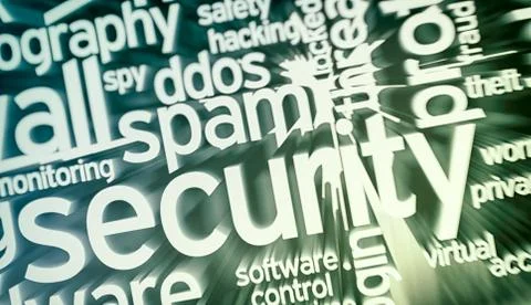 Concept of computer security Illustrazione stock