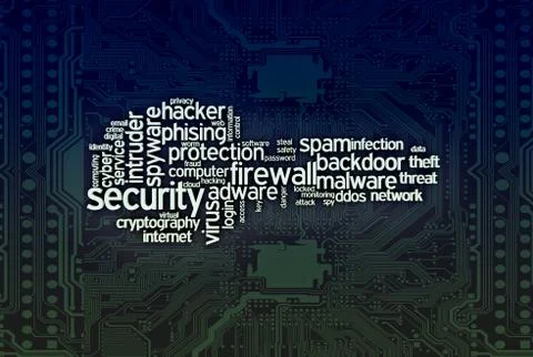 Concept of computer security Stock Illustration