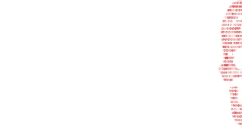 Concept of computer security. The skull of the hexadecimal code. Pirate online Video stock 63313690