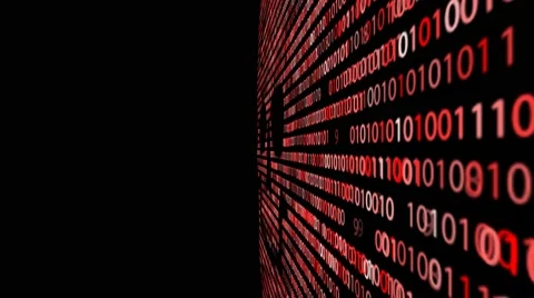 Concept of computer security. The skull of the hexadecimal code. Pirate online Stock Footage 63313702