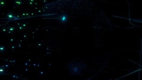 Concept of computer technology of internet of things IOT and big data exchange 動画素材 123291807