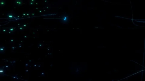 Concept of computer technology of internet of things IOT and big data exchange Stock Footage 127217150