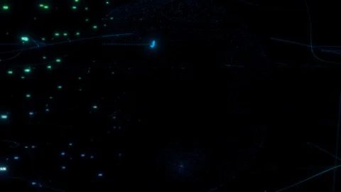 Concept of computer technology of internet of things IOT and big data exchange Stock Footage 127793059