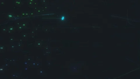 Concept of computer technology of internet of things IOT and big data exchange Stock Footage 129722949