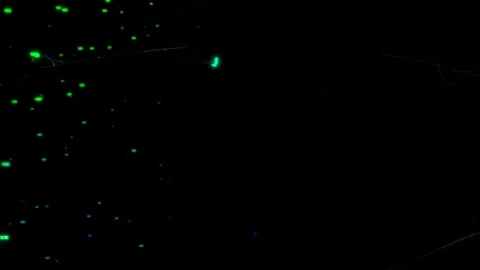 Concept of computer technology of internet of things IOT and big data exchange Stock Footage 130038398