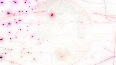 Concept of computer technology of internet of things IOT and big data exchange Stock Footage 133096579