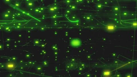 Concept of computer technology of internet of things IOT and big data exchange 库存插图