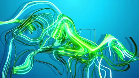 Concept of computing neural network, artificial intelligence. 4k abstract looped Stock Footage 235947747