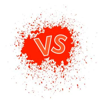 Concept of Confrontation Final Fighting. Versus VS Letters Fight Background Stock Illustration