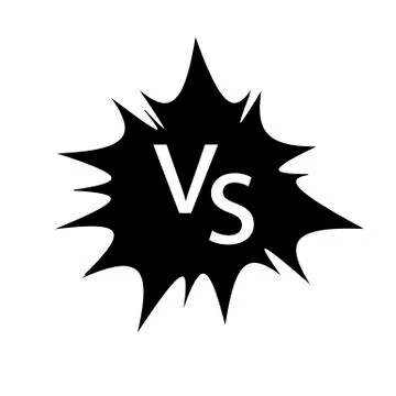 Concept of Confrontation, Together, Final Fighting. Versus VS Letters Fight Stock Illustration