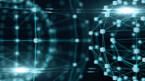 Concept connected global network device communication of information technology Stock Footage 101667777