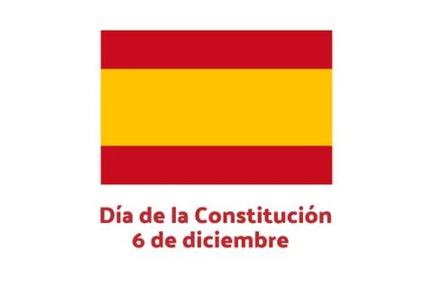 Concept of Constitution Day in Spain or Dia de la Constitucion Espanola in Stock Illustration