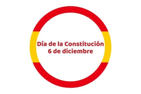 Concept of Constitution Day in Spain or Dia de la Constitucion Espanola in Stock Illustration