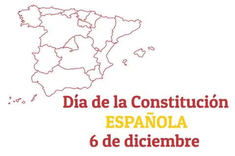 Concept of Constitution Day in Spain or Dia de la Constitucion Espanola in Stock Illustration