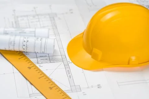 Concept of construction and design Stock Photos