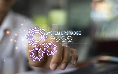 The concept of continuous system upgrade Stock Photos