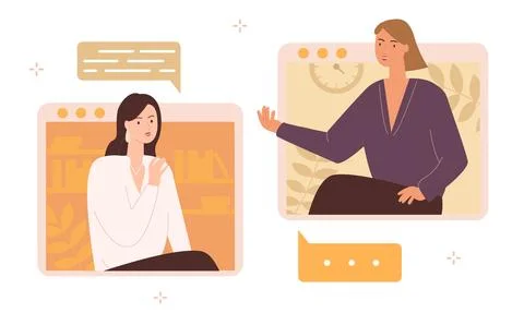 Concept of conversation Stock Illustration