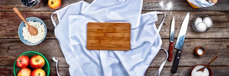Concept: Cooking, baking. Kitchenware and a variety of products for baking cl Stock-Fotos