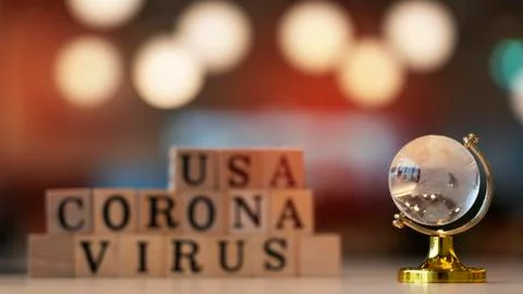 Concept Coronavirus. Prevent or stop the spread of the coronavirus in USA. Stock Photos