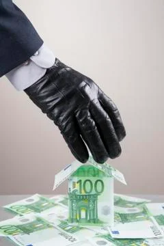 Concept - corruption, theft Stock Photos