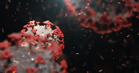 Concept of COVID-19 or SARS-CoV-2 or 2019-ncov coronavirus. Stock Footage 126262642