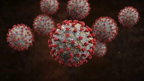 Concept Of Covid-19 Or Sars-Cov-2 Coronavirus Stock Footage 129848798