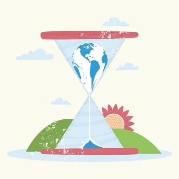 The concept of the creation of the planet earth. Stock Illustration