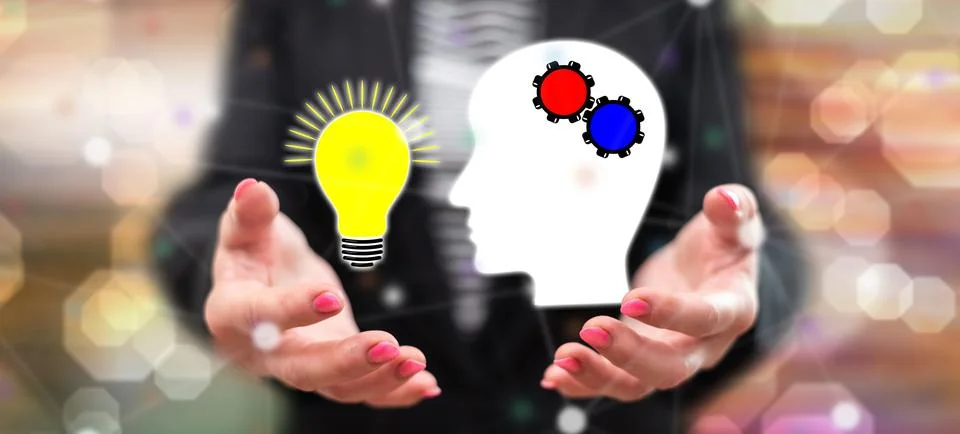 Concept of creative idea Stock Photos