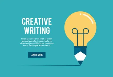 Concept of creative writing workshop, vector illustration Stock Illustration