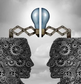 Concept-Of-Creativity-Partnership Stock Illustration