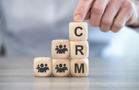 Concept of CRM Stock-Fotos