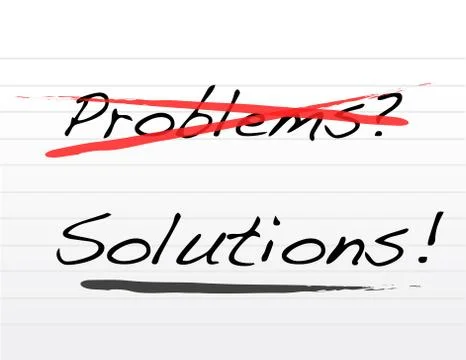 Concept of crossing out problem and finding the solution 스톡 일러스트