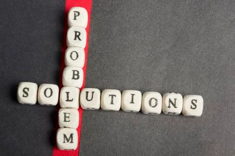 Concept of crossing out problem and finding the solution. Wooden abc 스톡 사진
