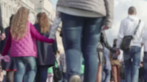Concept of the crowd unrecognizable peop... | Stock Video | Pond5