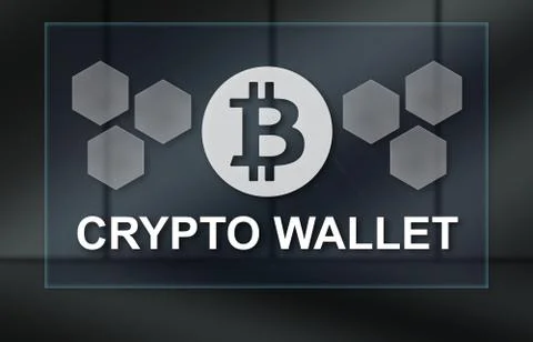 Concept of crypto wallet Stock Illustration