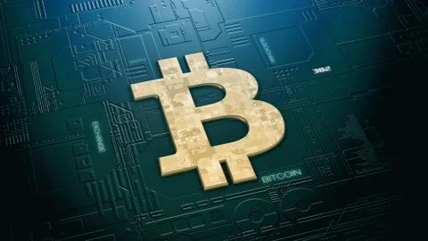 Concept of cryptocurrency Stock-Illustration