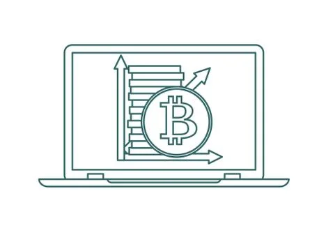 Concept of cryptocurrency technology Stock Illustration