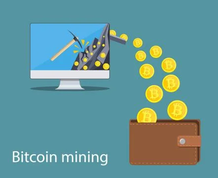 Concept of cryptocurrency technology, Stock Illustration