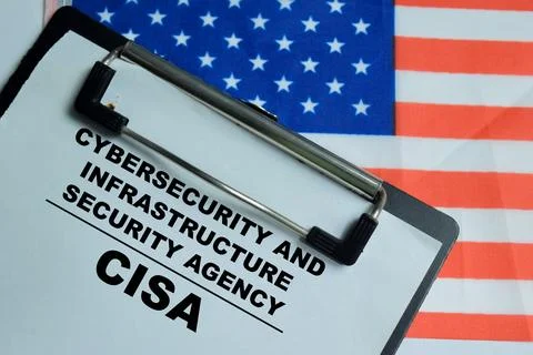 Concept of CSIA - Cybersecurity and Infrastructure Security agency Stock Photos