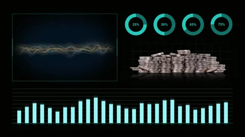 Concept of currency value change and financial crisis. Stock Footage 259854183
