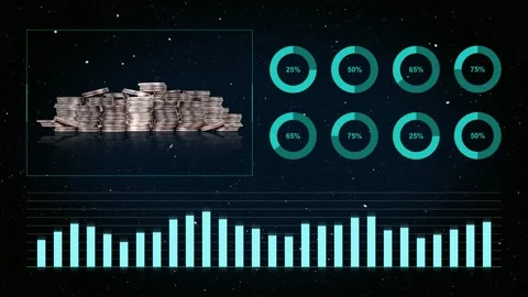 Concept of currency value change and financial crisis. Video stock 259854202