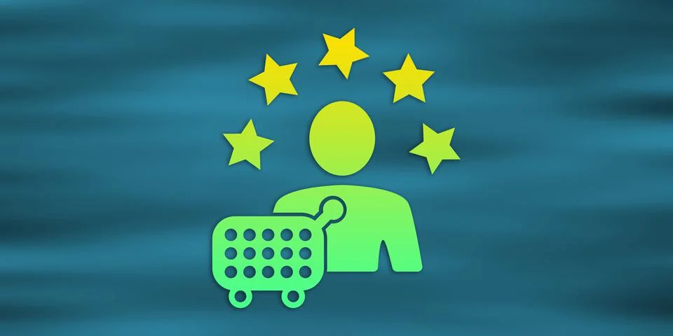 Concept of customer loyalty Stock Illustration