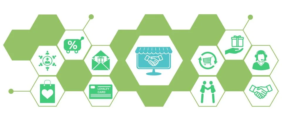 Concept of customer loyalty Stock Illustration